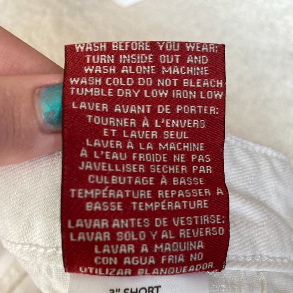 White Denim Shorts - Picture 7 of 10